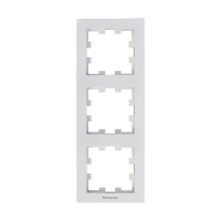 Рамка 3-постовая вертикальная Panasonic Karre Plus 55 белая (WDTF08132WH-UA1)
