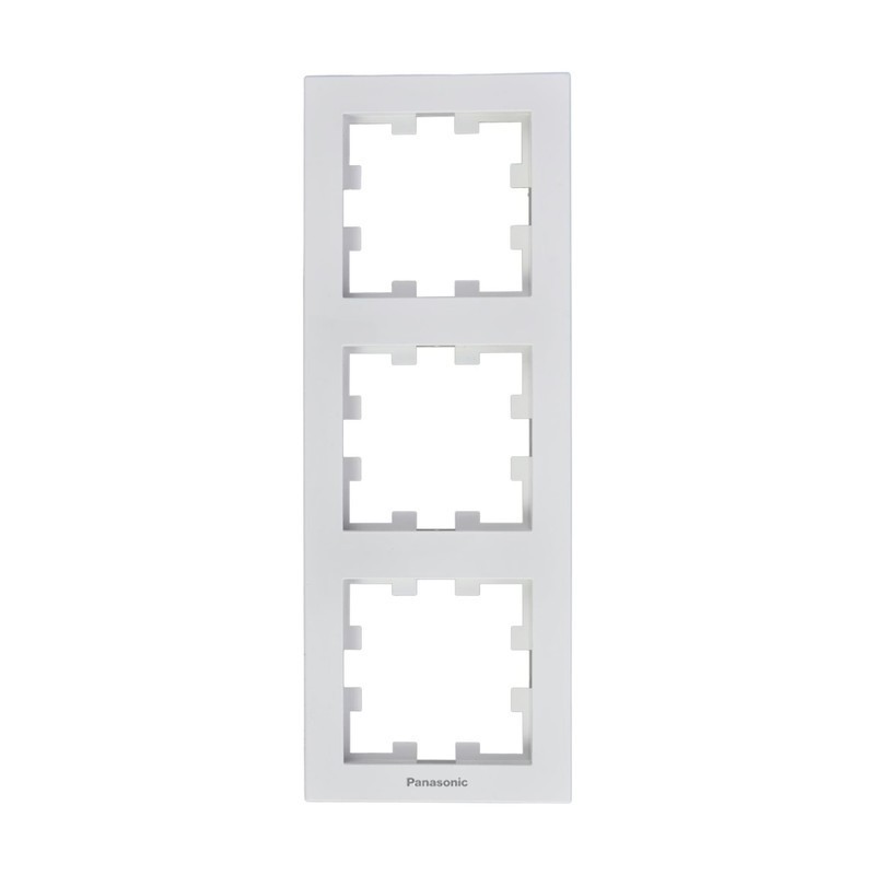 Рамка 3-постовая вертикальная Panasonic Karre Plus 55 белая (WDTF08132WH-UA1)