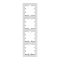 Рамка 4-постовая вертикальная Panasonic Karre Plus 55 белая (WDTF08142WH-UA1)