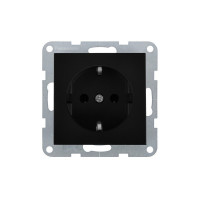 Розетка с заземлением без рамки Panasonic Karre Plus 55 чёрная (WDTT02022BL-UA1)