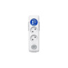 Колодка Panasonic X-tendia 3 гн., з зах. шторками, з вимикачем, Сіра WLTA02302GR-UA1