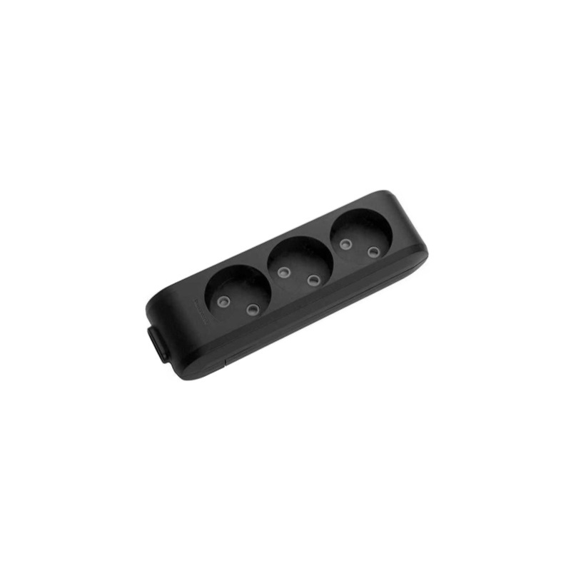 Колодка Panasonic X-tendia 3 гн., з зах. шторками, Чорна WLTB02302BL-UA1