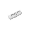 Колодка Panasonic X-tendia 3 гн., з зах. шторками, Сіра WLTB02302GR-UA1