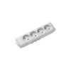 Колодка Panasonic X-tendia 4 гн., з зах. шторками, Сіра WLTB02402GR-UA1