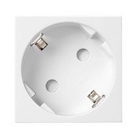 Розетка модульная Panasonic P45 с заземлением, 45х45 мм, белая WZTT22121WH-UA1