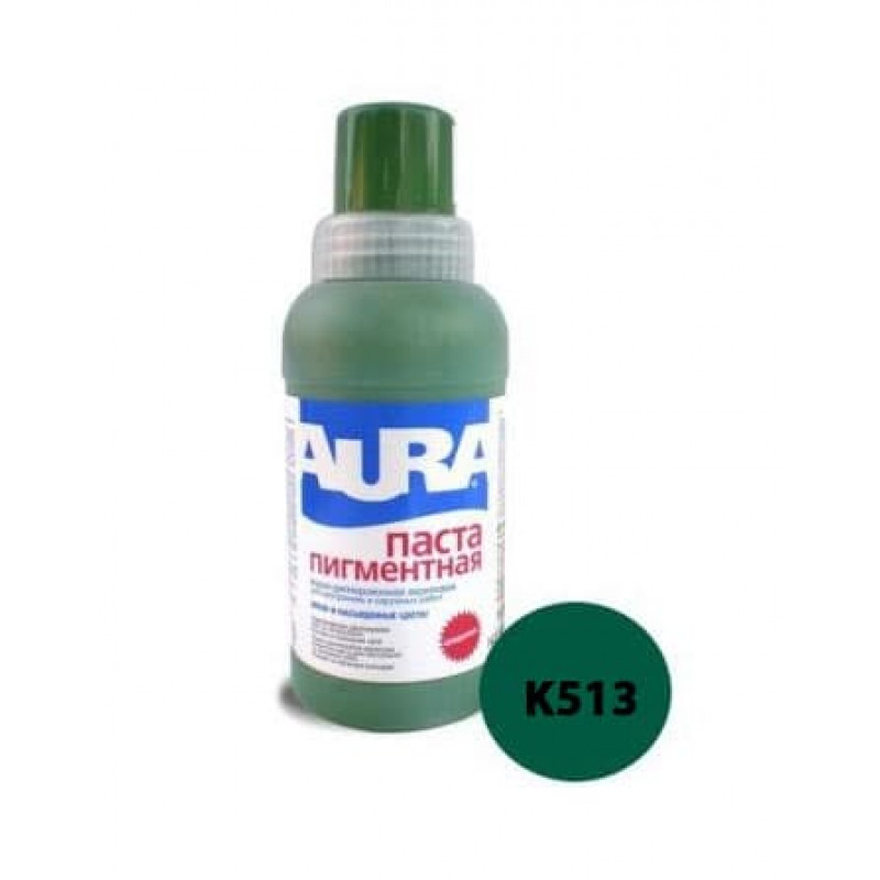 Акриловая пигментная паста AURA K513 (темно-зеленый) 0,25 л