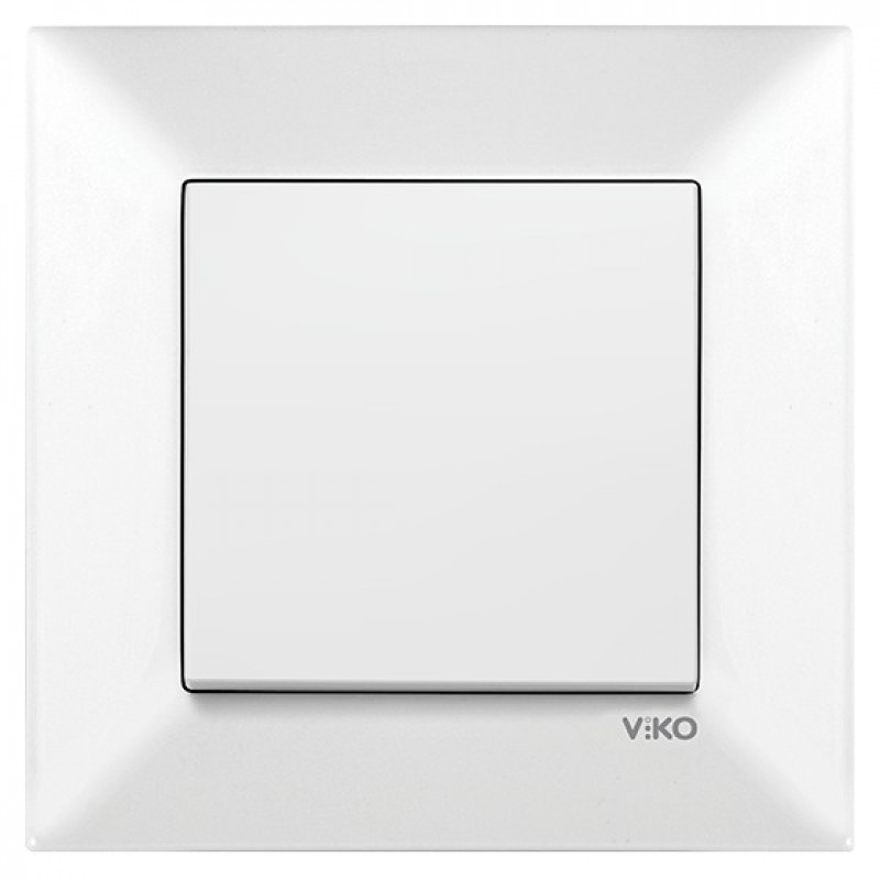 Выключатель одноклавишный VIKO Meridian Белый (90970001-WH)