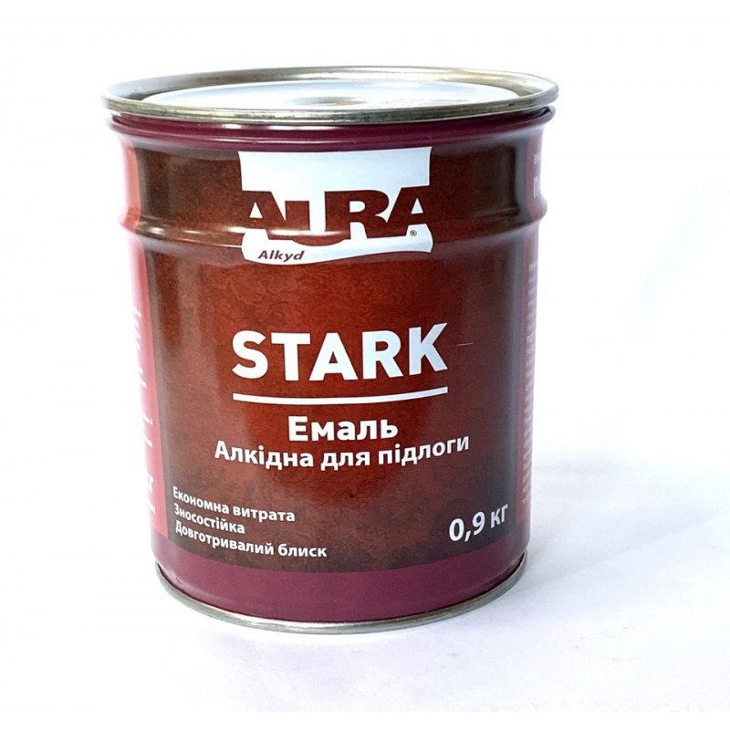 Эмаль для пола Aura Stark ПФ-266 желто-коричневый глянец 0.9 кг