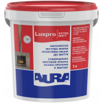 Краска акрилатная AURA LuxPro ExtraMatt для стен и потолков глубокоматовая белая 1 л 