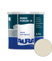 Эмаль акриловая для пола Aura Luxpro Remix Forum 10 RAL 1013 (жемчужно-белый) полуматовая