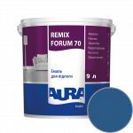 Эмаль акриловая для пола Aura Luxpro Remix Forum 70 RAL 5010 (горечавково-синий) глянцевая 9 л (11,34кг) 