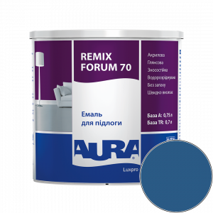 Эмаль акриловая для пола Aura Luxpro Remix Forum 70 RAL 5010 (горечавково-синий) глянцевая