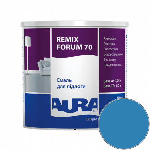 Эмаль акриловая для пола Aura Luxpro Remix Forum 70 RAL 5015 (небесно-голубой) глянцевая