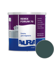 Эмаль акриловая для пола Aura Luxpro Remix Forum 70 RAL 6004 (сине-зелёный) глянцевая