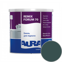 Емаль акрилова для підлоги Aura Luxpro Remix Forum 70 RAL 6004 (синьо-зелений) глянцева