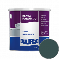 Эмаль акриловая для пола Aura Luxpro Remix Forum 70 RAL 6004 TR (сине-зелёный) глянцевая