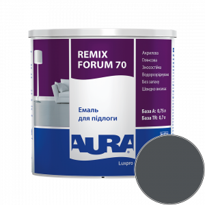 Эмаль акриловая для пола Aura Luxpro Remix Forum 70 RAL 7016 (антрацитово-серый) глянцевая