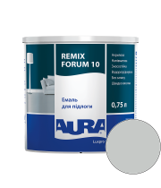 Эмаль акриловая для пола Aura Luxpro Remix Forum 10 RAL 7035 (светло-серый) полуматовая