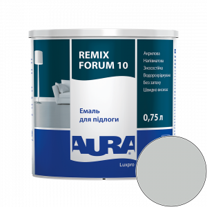 Эмаль акриловая для пола Aura Luxpro Remix Forum 10 RAL 7035 (светло-серый) полуматовая