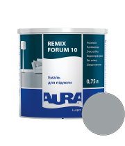 Эмаль акриловая для пола Aura Luxpro Remix Forum 10 RAL 7040 (серый оконный) полуматовая