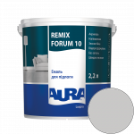 Эмаль акриловая для пола Aura Luxpro Remix Forum 10 RAL 7047 (телегрей 4) полуматовая 2,2 л (2,7 кг)