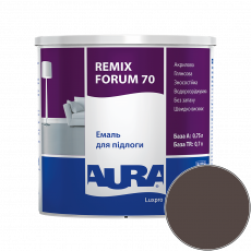 Эмаль акриловая для пола Aura Luxpro Remix Forum 70 RAL 8017 TR (шоколадно-коричневый) глянцевая