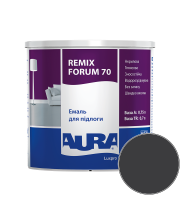 Эмаль акриловая для пола Aura Luxpro Remix Forum 70 RAL 9005 (глубокий чёрный) глянцевая