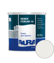 Эмаль акриловая для пола Aura Luxpro Remix Forum 10 RAL 9010 (белый) полуматовая