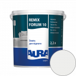 Эмаль акриловая для пола Aura Luxpro Remix Forum 10 RAL 9016 (транспортный белый) полуматовая 2,2 л (2,7 кг)