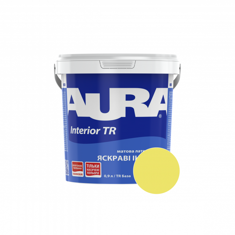Фарба інтер'єрна Aura Interior TR NCS 0050-G80Y (ніжно-салатовий) матова 0,9 л (1,13 кг)