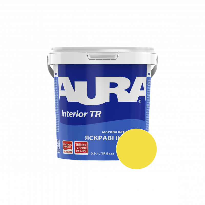 Фарба інтер'єрна Aura Interior TR NCS 0060-G90Y (світло-лимонний) матова 0,9 л (1,13 кг)
