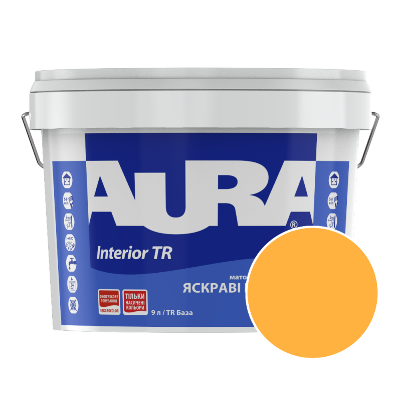 Фарба інтер'єрна Aura Interior TR NCS 0070-Y20R (світло-персиковий) матова 9 л (11,34кг) 