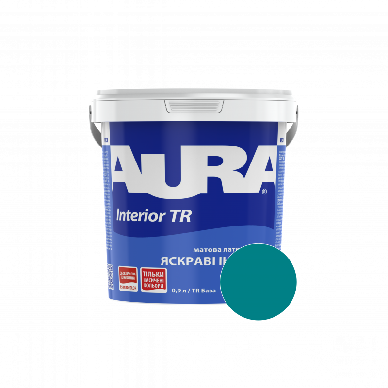 Фарба інтер'єрна Aura Interior TR NCS 3060-B30G (темна бірюза) матова 0,9 л (1,13 кг)