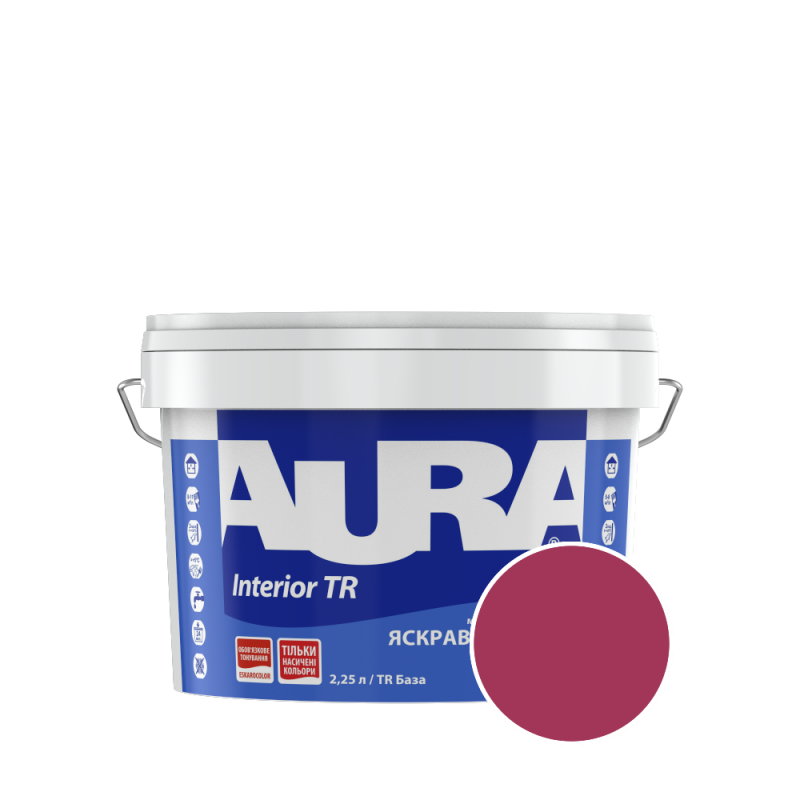 Краска интерьерная Aura Interior TR NCS S 1575-R10B (кирпично-розовый) матовая 2,25 л (2,72 кг)