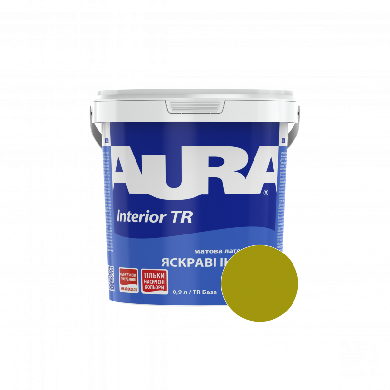 Фарба інтер'єрна Aura Interior TR RAL 095 60 70 (гірчичний) матова 0,9 л (1,13 кг)