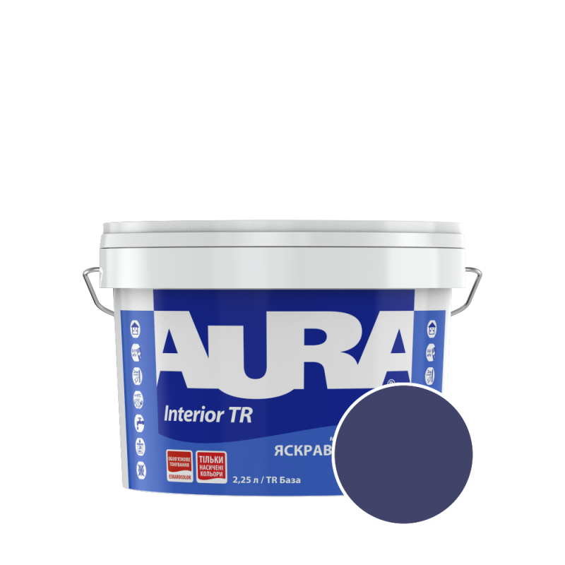 Фарба інтер'єрна Aura Interior TR RAL 5022 (холодний індиговий) матова 2,25 л (2,72 кг)
