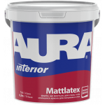 Матова водно-дисперсійна фарба Aura Mattlatex для стель і стін TR 0.9 л 