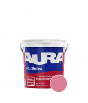 Краска интерьерная моющаяся Aura Mattlatex 3D Baccara 20 (дымчато-розовый) матовая