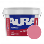 Краска интерьерная моющаяся Aura Mattlatex 3D Baccara 20 (дымчато-розовый) матовая 10 л