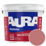 Краска интерьерная моющаяся Aura Mattlatex 3D Korall 145 (тёплый дымчато-розовый) матовая 5 л