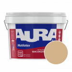 Краска интерьерная моющаяся Aura Mattlatex 3D Marill 80 (песочно-персиковый) матовая 10 л