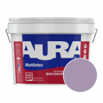 Краска интерьерная моющаяся Aura Mattlatex 3D Viola 80 (тёплый аметистовый) матовая 10 л