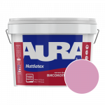 Краска интерьерная моющаяся Aura Mattlatex NCS 1040-R30B (розово-коралловый) матовая 10 л