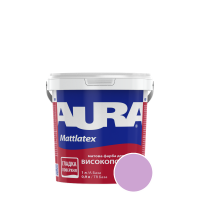 Краска интерьерная моющаяся Aura Mattlatex NCS 1040-R40B (лавандово-лиловый) матовая