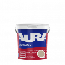 Краска интерьерная моющаяся Aura Mattlatex NCS 3010-Y20R (хаки) матовая