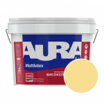 Краска интерьерная моющаяся Aura Mattlatex NCS S 0530-Y (светло-лимонный) матовая 10 л
