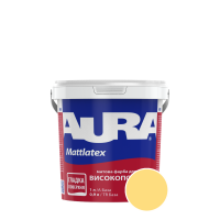 Краска интерьерная моющаяся Aura Mattlatex NCS S 0540-Y (тёплый светло-лимонный) матовая