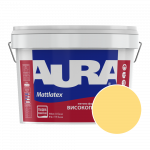 Краска интерьерная моющаяся Aura Mattlatex NCS S 0540-Y (тёплый светло-лимонный) матовая 10 л