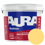 Краска интерьерная моющаяся Aura Mattlatex NCS S 0540-Y (тёплый светло-лимонный) матовая 5 л