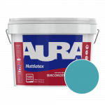 Краска интерьерная моющаяся Aura Mattlatex NCS S 2050-B20G (приглушённый бирюзовый) матовая 10 л